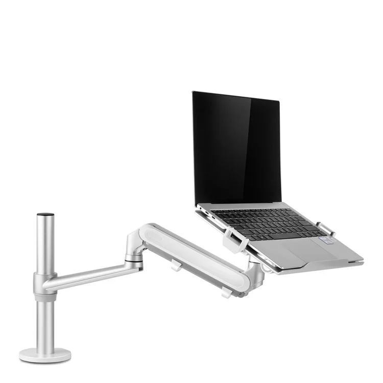 OL-1S Pro Suporte de Monitor Desk Mount Suporte de Monitor de Liga de Alumínio Ajustável Suporte de Monitor de Laptop - Prata