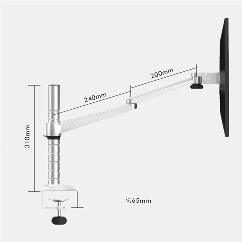 OA-7X Clip-on Desktop Laptop Stand LCD Monitor Aluminum Alloy Lifting Bracket