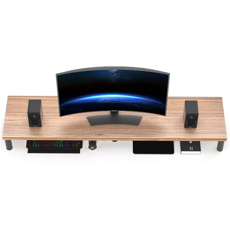 UPERGO ID-37 Aluminum Alloy+Wooden Plate Computer Screen Riser Bracket Monitor Stand