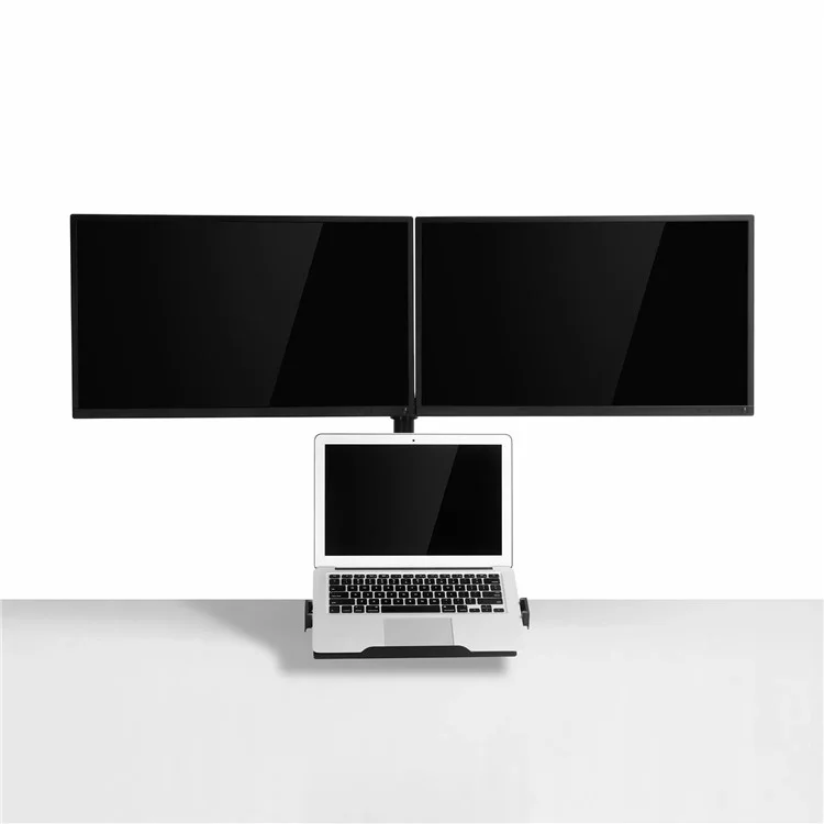 UPERGO OL-10T Support de bureau pour deux écrans d'ordinateur et un ordinateur portable