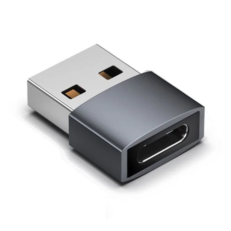 SYNTECH Mark1 3Pcs USB A to USB C Converter Fast Data Transfer Aluminum Adapter for iPhone / iPad / Samsung / Google