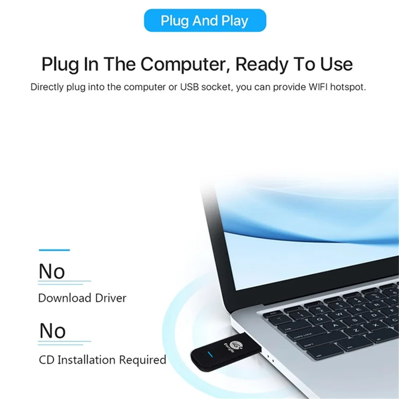 U8 4G LTE Router 150Mbps WiFi Dongle Wireless Network Card Unlocked USB Wireless WiFi Adapters (EU Version) - White