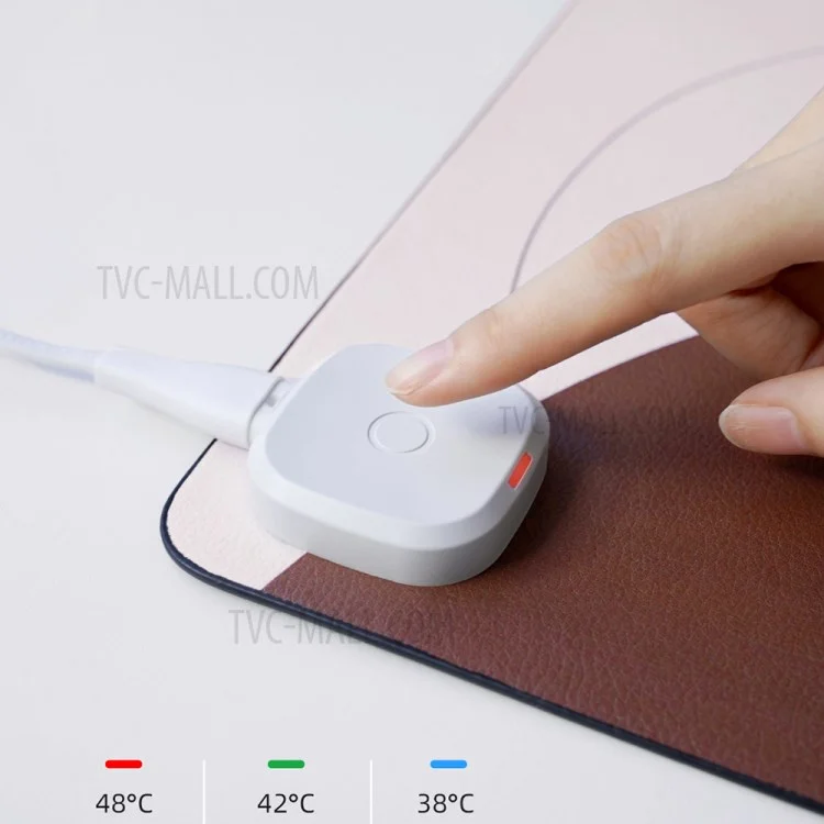 XIAOMI YOUPIN SOTHING DSHJ-S-2009 Heated Mouse Pad Office Non-slip Warm Desk Pad Table Waterproof Warming Mat - Rose