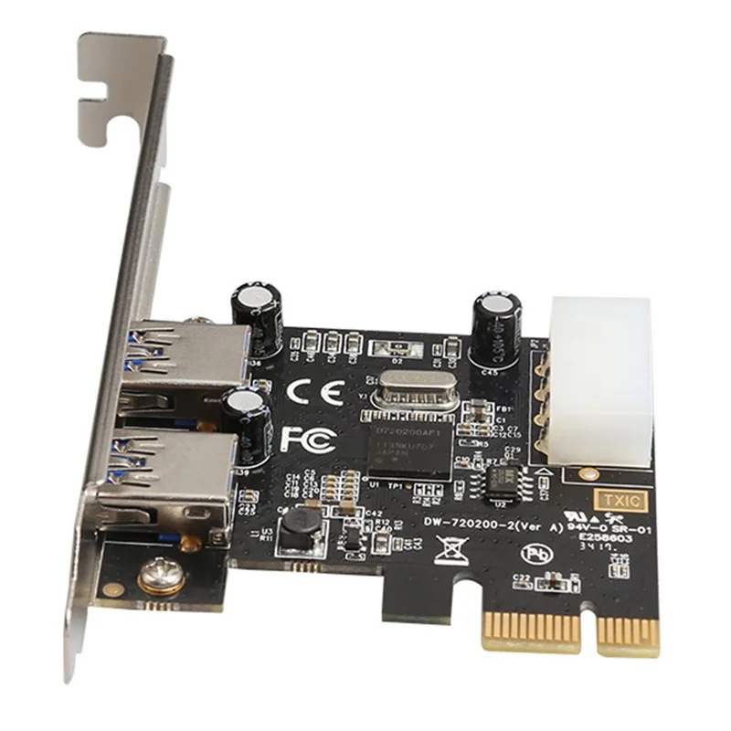 TXB047 PCI-E to USB3.0 Adapter Card USB3.0 Expansion Card for Desktop PC