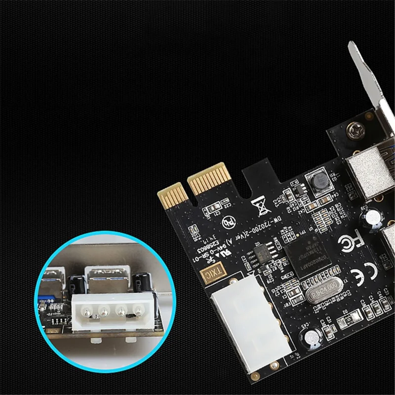 TXB047 PCI-E to USB3.0 Adapter Card USB3.0 Expansion Card for Desktop PC