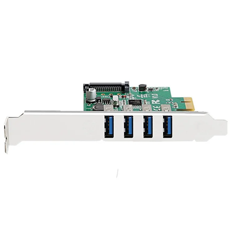 Carte d'extension PCI-E à 4 ports USB3.0 avec puce NEC pour ordinateur de bureau