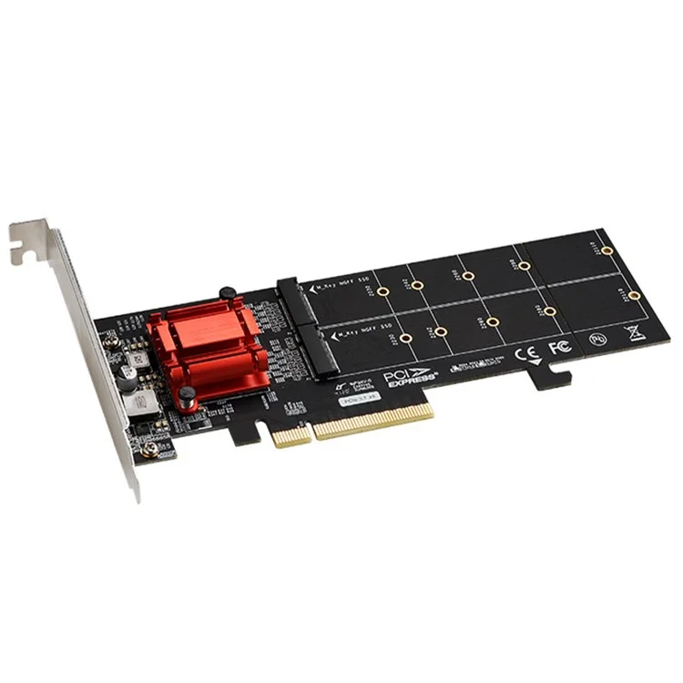TXB122 ASM18 12 Adaptateur Dissipateur Thermique M.2 NVME SSD Carte d'extension PCIe 3.0 X8