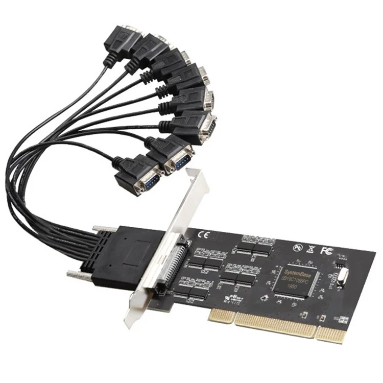 TXB062 8 Ports RS232 PCI Express Serial Card PCI-E Serial Expansion Card for Desktop Computer
