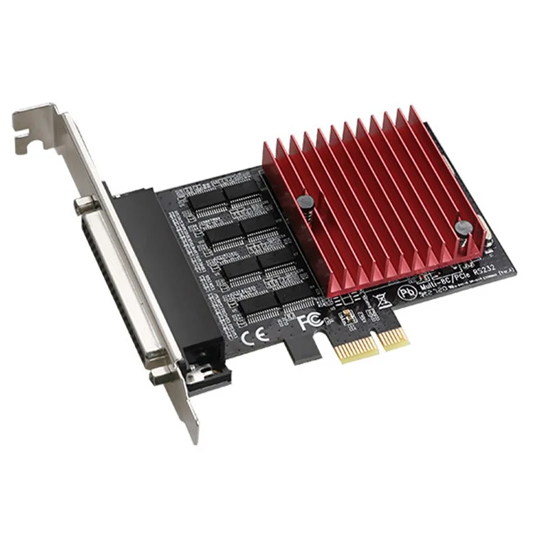TXB121 For Desktop Computer PCIE 1x to 8x RS232 Serial Port Expansion Card