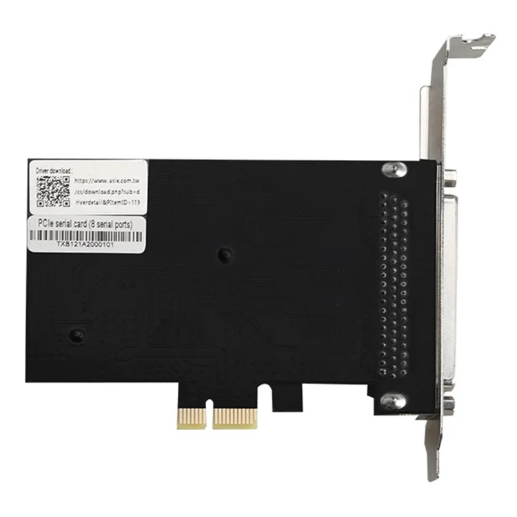 TXB121 For Desktop Computer PCIE 1x to 8x RS232 Serial Port Expansion Card