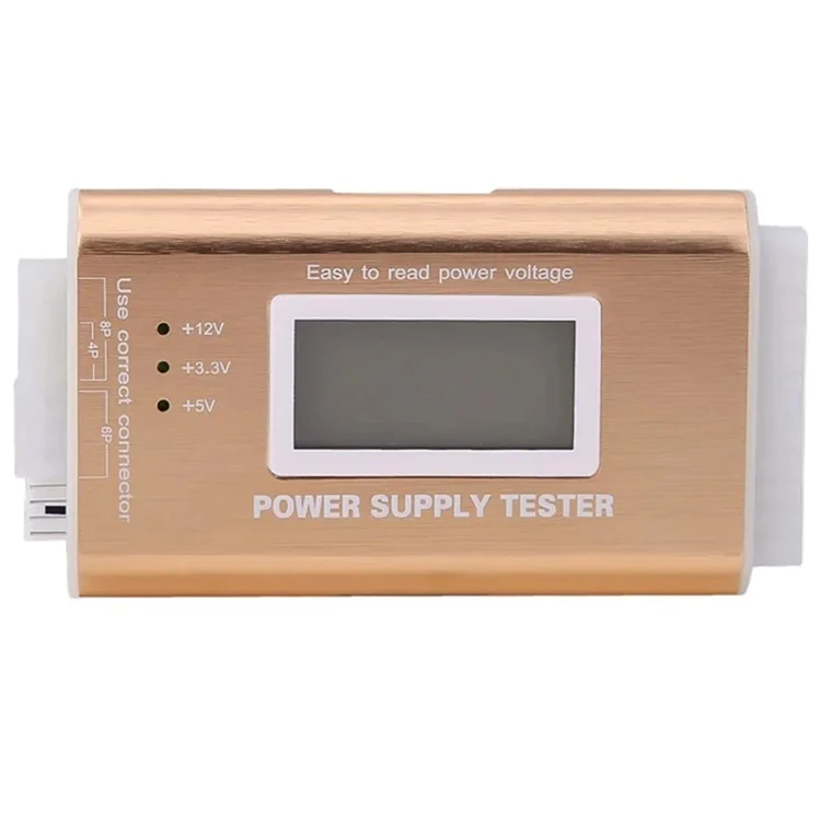 YNS-05 Aluminum Alloy LCD Display ATX Power Tester Desktop Computer Power Testing Tool