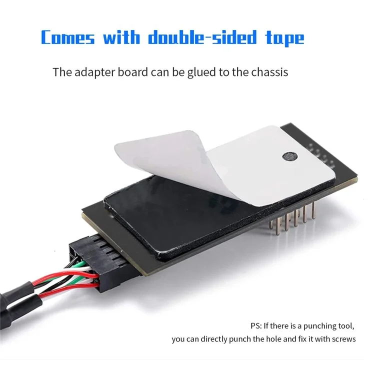 YNS-02 Motherboard USB 2.0 9-pin to 3x 9-pin Adapter Extension Cable Card