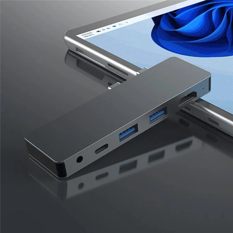 SH969 Per Microsoft Surface Pro X / Pro 8 / Pro 9 Dock a Doppia Porta Type-C 4K 60Hz Stazione di Aggancio Hub USB