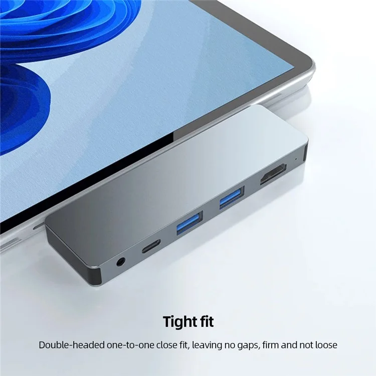SH969 Per Microsoft Surface Pro X / Pro 8 / Pro 9 Dock a Doppia Porta Type-C 4K 60Hz Stazione di Aggancio Hub USB