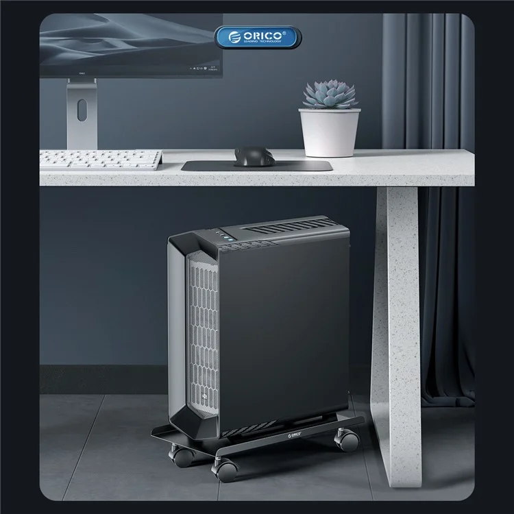 ORICO CPB5 Computer Case Stand Steel Plate Computer Host Support Bracket with Wheels