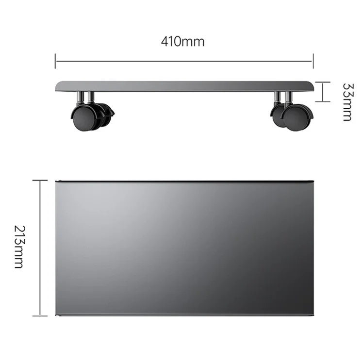 ORICO CPB5 Computer Case Stand Steel Plate Computer Host Support Bracket with Wheels