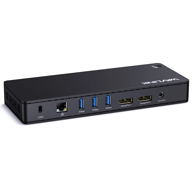 WAVLINK UTD22 USB4 Docking Station Dual Monitor USB-C Hub Support 96W Laptop Charging - US Plug