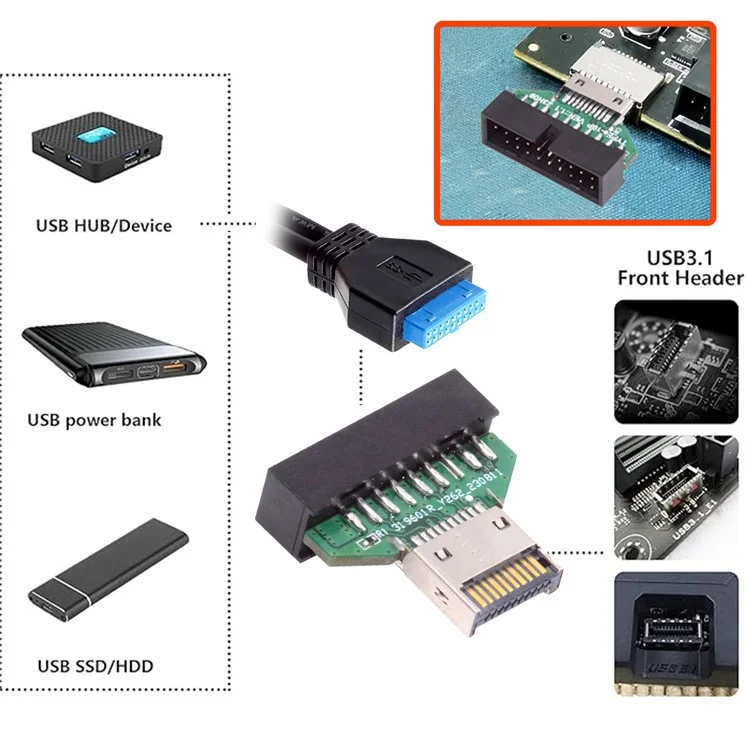 UC-141-TC004 Type-E IDC Socket USB 3.1.