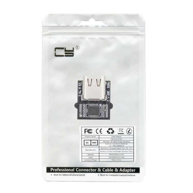CN-031 Conector hembra tipo C DIY con chip VL160 para reemplazar conector hembra DIP USB3.0 tipo A