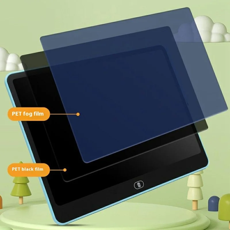 H13 13-inch Horizontal LCD Handwriting Board Kids Color Drawing Writing Graffiti Memo Pad - Pink