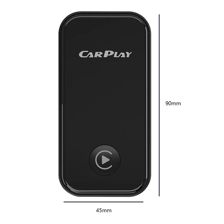 Adaptador sem fio CarPlay CP100 2.4G 5G WiFi, conversão de com fio para sem fio, caixa inteligente