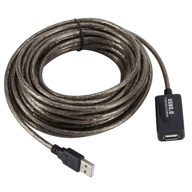 Câble D'extension USB 2.0 de 10m Mâle à 10m Câble Répéteur Actif 480 Mbps Cordon D'extension de Transmission de Données à Haute Vitesse