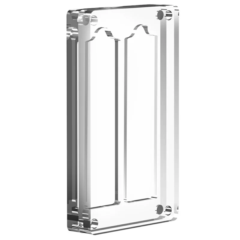 AJCX02M2 M.2 SSD Transparent Magnetic Storage Case 2-Slot SATA Organizer Acrylic Protection Box