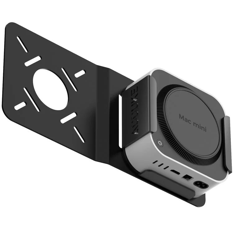 AJM4-BMAX für Mac Mini M4 / M4 Pro Mini PC Ständer Aluminiumlegierung Unter-Schreibtisch-Montagebügel Aufhängehalterung