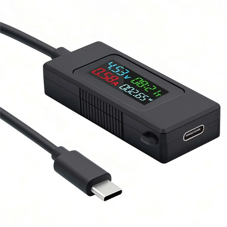 UC-174 Type C Voltage Current Power Capacity Working Time Ammeter Voltmeter USB C Digital Multimeter