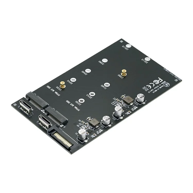 SF-046-2P Dual Oculink SFF-8612 4X to Dual NVME 110mm Adapter Card for Mainboard / Pcie SSD Connection