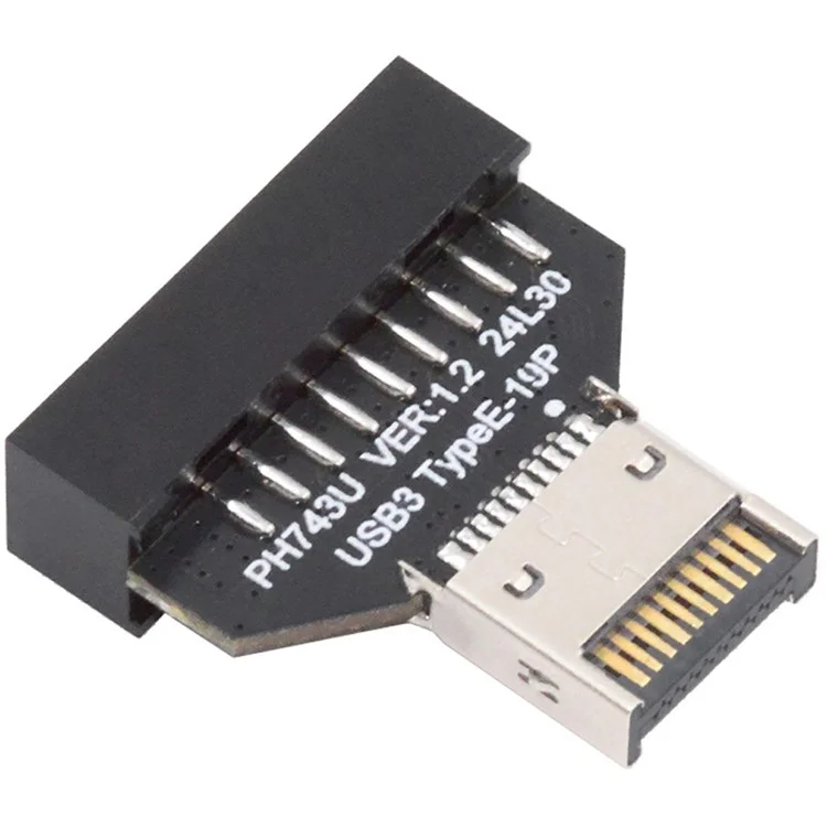 UC-141-TC005 Адаптер-удлинитель с чипом CH334P для передней панели USB 3.1 Type-E IDC разъема на 20-контактный разъем USB 3.0