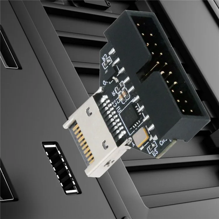 UC-141-TC005 Адаптер-удлинитель с чипом CH334P для передней панели USB 3.1 Type-E IDC разъема на 20-контактный разъем USB 3.0