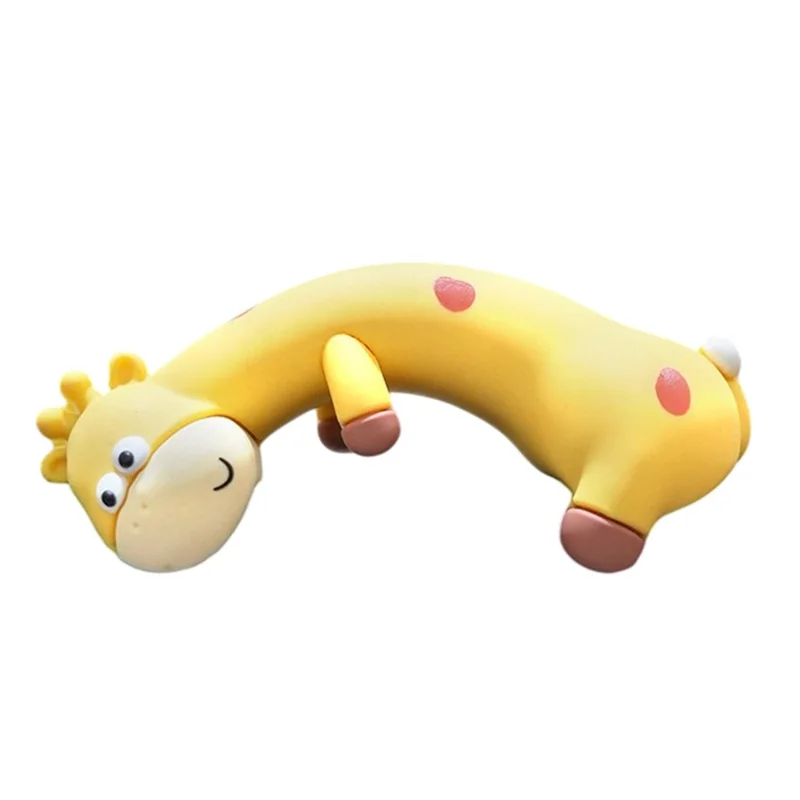 2803 Giraffe Design Mini Figurine Screen Decoration Car Dashboard Ornament Computer Monitor Figure - Style D