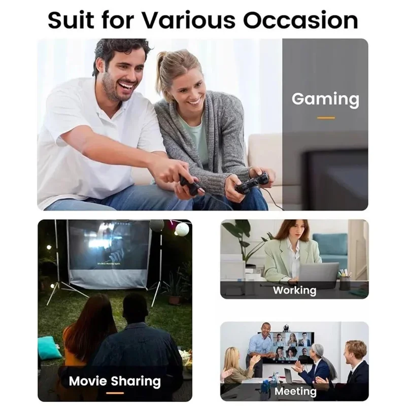 TYPE C Bidirectional Switcher USB C 2 In 1 Out Converter 40Gbps 8K Video Output Support 100W Fast Charging