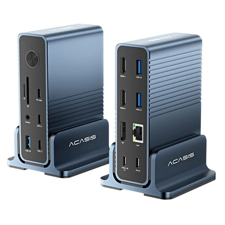 ACASIS DS-7A15 15 in 1 USB-C Hub 100W PD 4K 60Hz Compatible with Thunderbolt 3 / 4 Docking Station