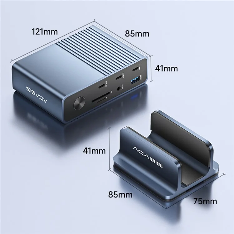 ACASIS DS-7A15 15 in 1 USB-C Hub 100W PD 4K 60Hz Compatible with Thunderbolt 3 / 4 Docking Station