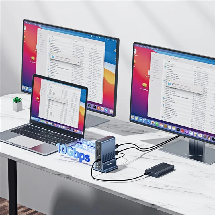 ACASIS DS-7A15 15 in 1 USB-C Hub 100W PD 4K 60Hz Compatible with Thunderbolt 3 / 4 Docking Station
