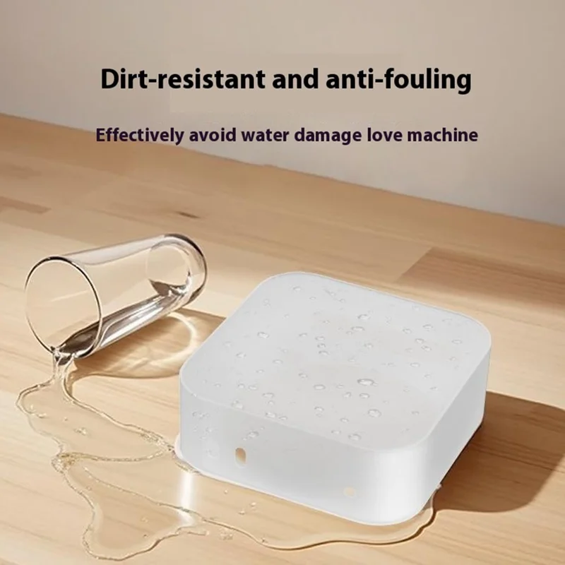 For Apple Mac Mini M4 / M4 Pro 2024 Silicone Case Computer Host Anti-Slip Shockproof Protective Cover - Transparent