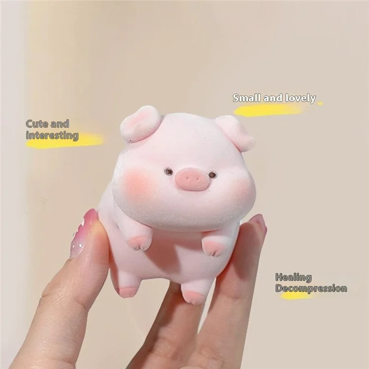 BABY STORY BB2836-1 Vinyl Figure Decorative Ornament Flocking Mini Statue for Car / Desktop / Monitor - Capybara