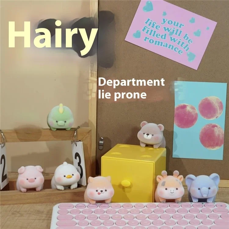 BABY STORY BB2836-1 Vinyl Figure Decorative Ornament Flocking Mini Statue for Car / Desktop / Monitor - Capybara
