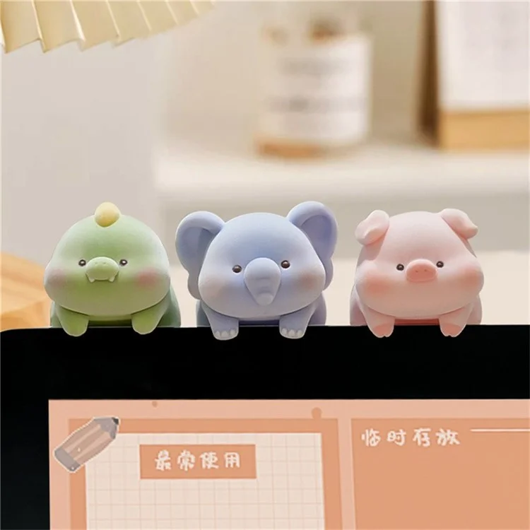BABY STORY BB2836-1 Vinyl Figure Decorative Ornament Flocking Mini Statue for Car / Desktop / Monitor - Capybara