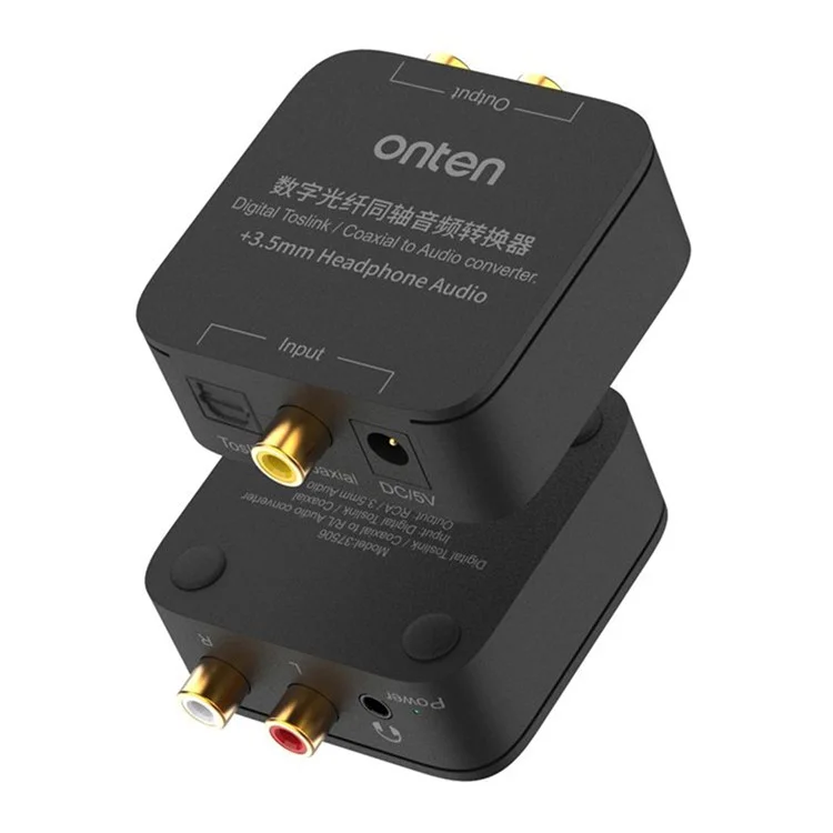ONTEN 37506 Digitaler Toslink / Koaxial zu Audio Konverter mit 3,5mm Kopfhörer-Audioausgang