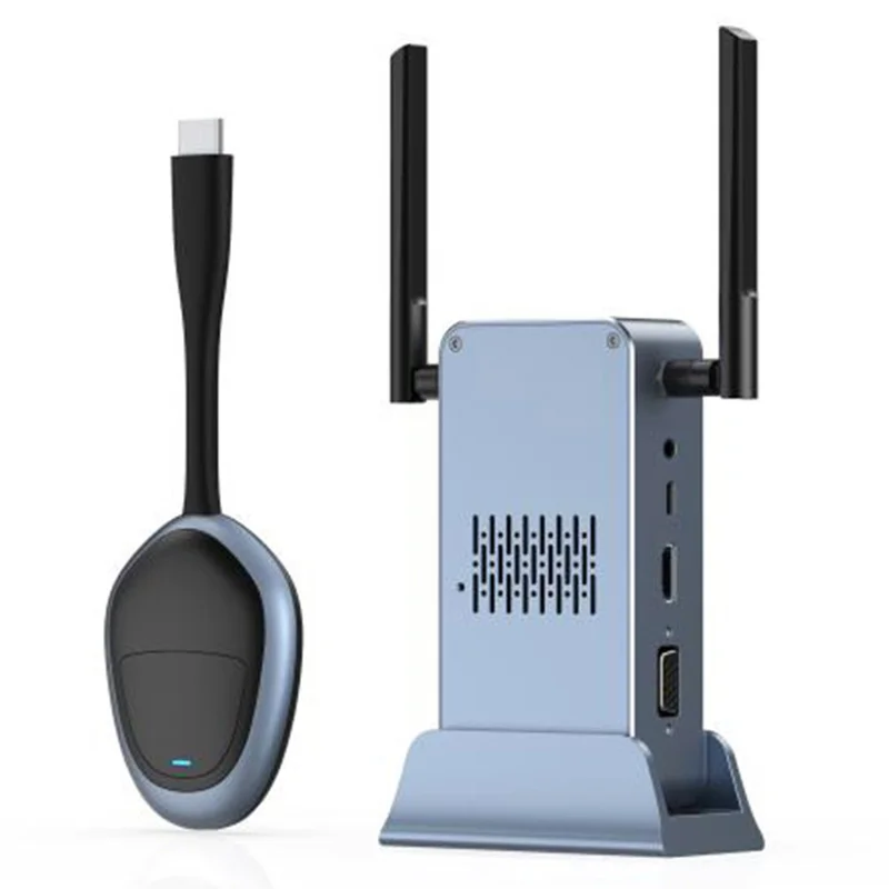 Kit Trasmettitore e Ricevitore Wireless HD G52+R18 4K per Mirroring Schermo per PC / TV / Proiettore