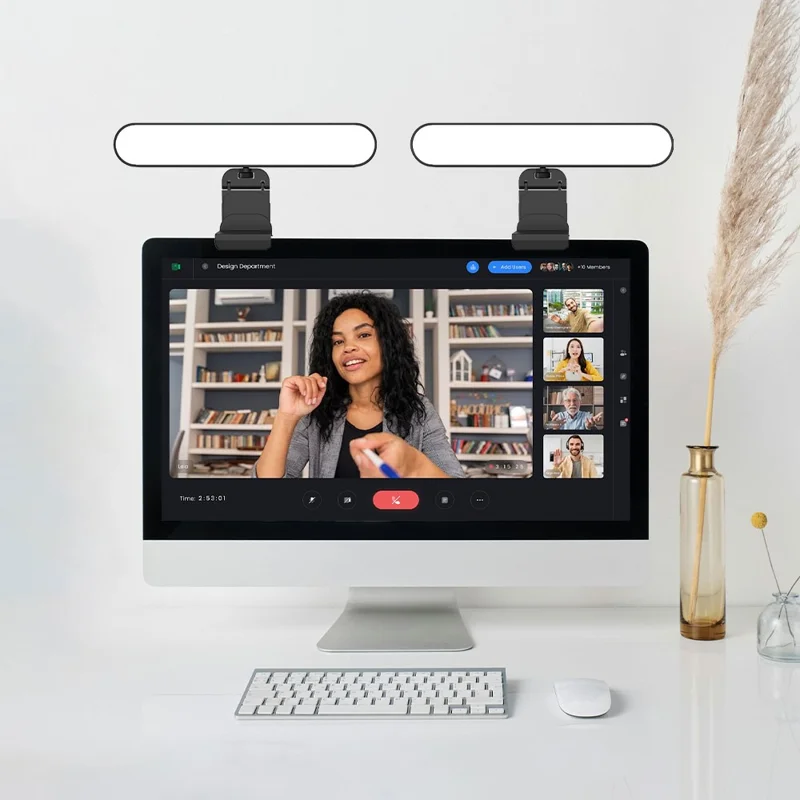 Barra de Luz LED para Monitor de Ordenador con Control Táctil Inteligente, Regulable, Lámpara de Lectura con Mando a Distancia