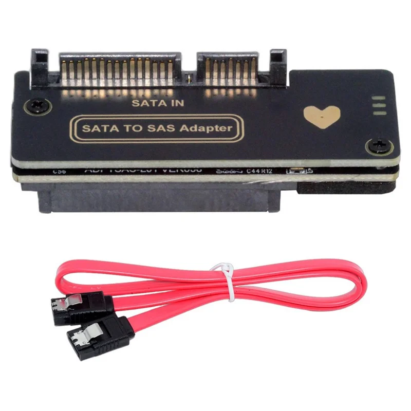 SF-090-SATA SFF-8482 SAS 29Pin to 7+15 22Pin SATA Hard Disk Drive Raid Adapter with Chipset