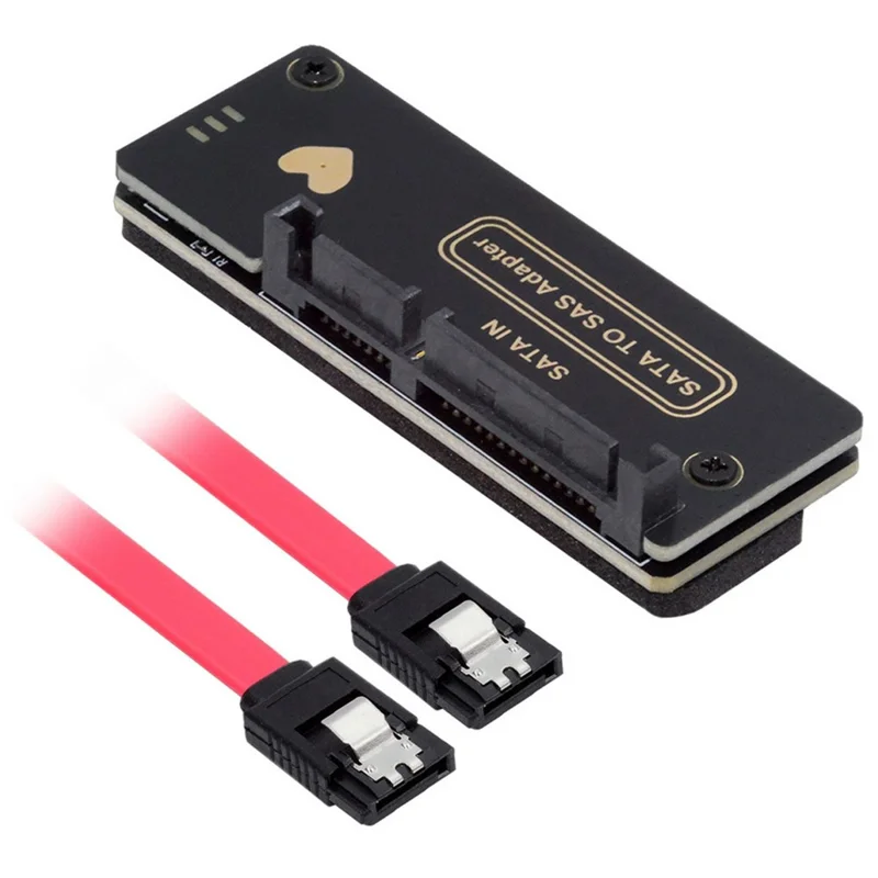 SF-090-SATA SFF-8482 SAS 29Pin to 7+15 22Pin SATA Hard Disk Drive Raid Adapter with Chipset