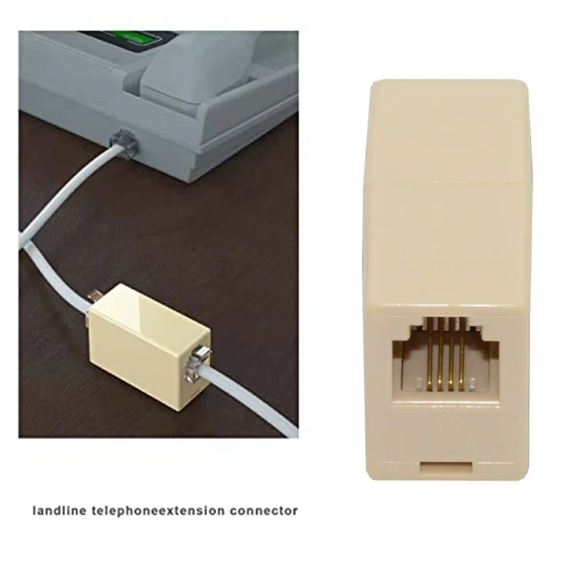 CA-006 4Pcs / Set 1 / 2 / 3 / 4-Way Outlet 6P4C RJ11 RJ12 Telephone Phone Modular Jack Line Splitter Adapter