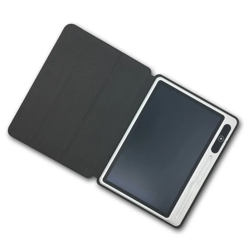 10,1-дюймовый ЖК-планшет для письма, деловой высокой яркости, с блокировкой экрана / Чехол из искусственной кожи - черный