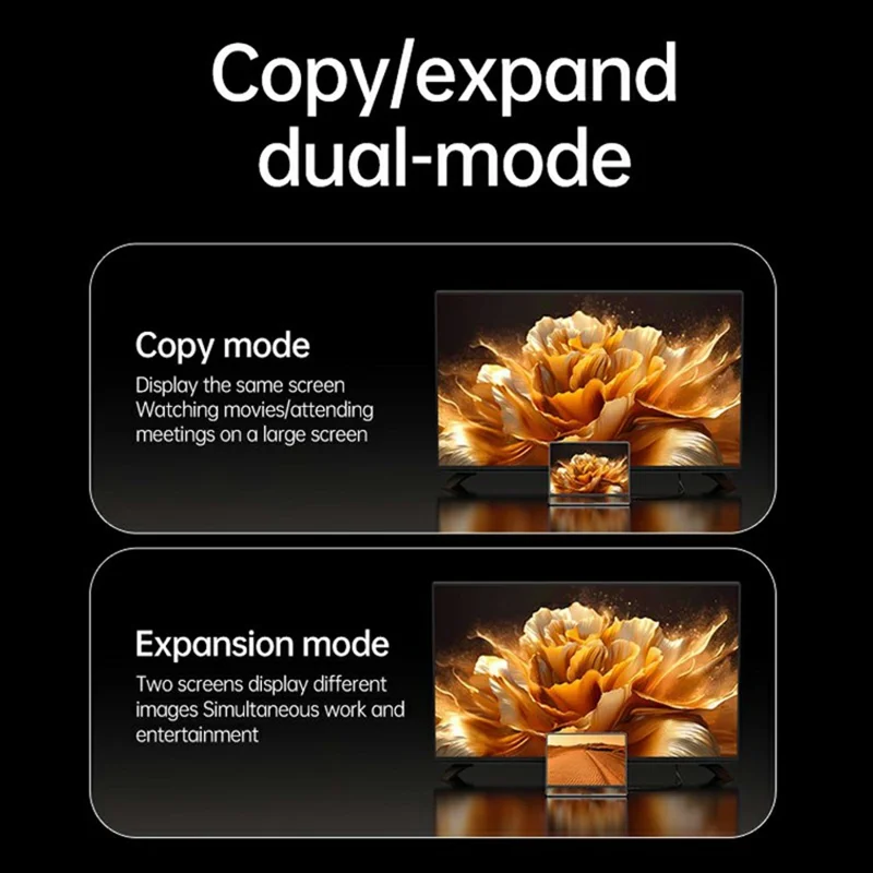 Kabel adaptera 4K HDTV do Thunderbolt 3 / 4 / 5 Typ-C, kopia ekranu, podłączenie do monitora DP, obsługa synchronizacji dźwięku, gotowy do pracy