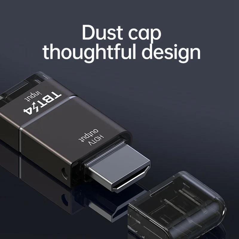 Kabel adaptera 4K HDTV do Thunderbolt 3 / 4 / 5 Typ-C, kopia ekranu, podłączenie do monitora DP, obsługa synchronizacji dźwięku, gotowy do pracy